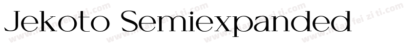 Jekoto Semiexpanded字体转换